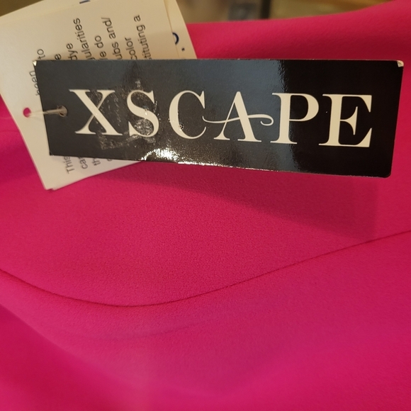 Xscape Women's Petite Evening Asymmetric Dress Size 14 - Picture 6 of 12